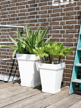 Loft Урбан Квадрат Высокий Белый 30×30×42 см