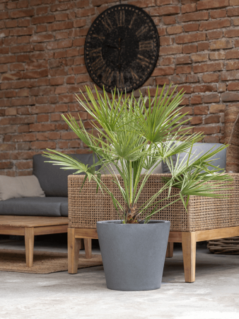 Файберстоун Бочонок Серый M D58×50 см