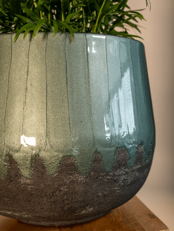 Ninthe Горшок Металлический Зелёный Набор Из 4 D36×31 см