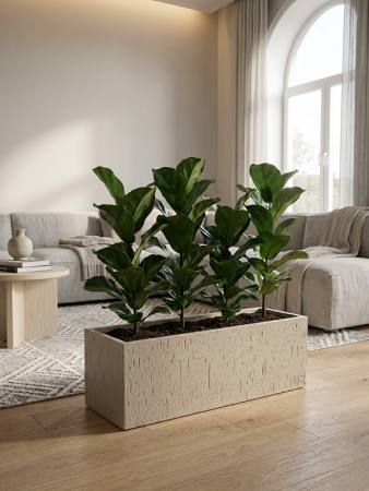 Baq Капля Дождя Прямоугольник Бежевый 70×23×23 см