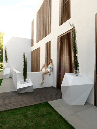 Фаз Базовое XL Среднее Кашпо 92×77×101 см