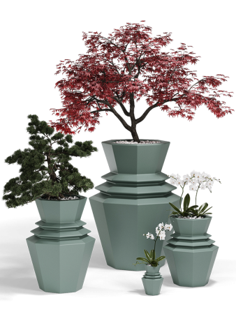 Оригами Hinoki Базовое Кашпо D51×80 см