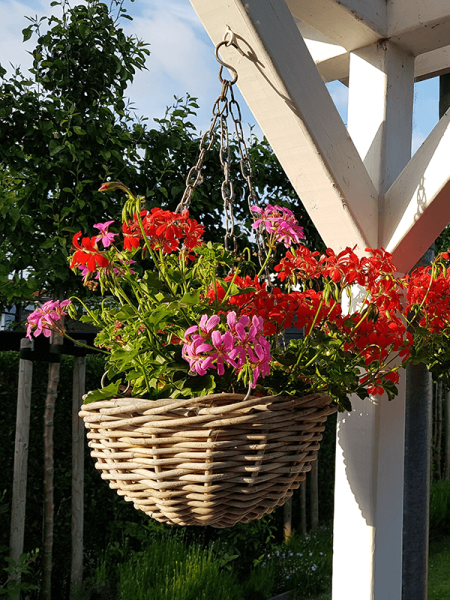 Rattan Подвесные Корзина Серый В Стиле Антик D40×19 см